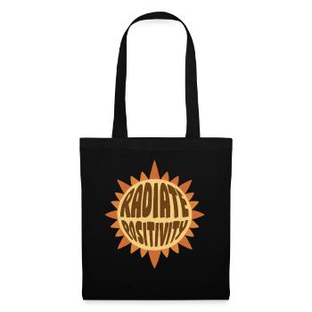Radiate Positivity Hippie Gift - Tote Bag - black - Front