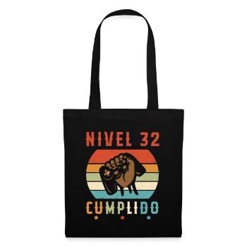 Niveau 32 Complet - Sac en tissu - noir - Devant