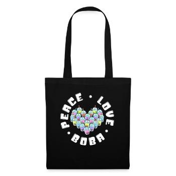 Peace Love Boba Boba Gift - Tote Bag - black - Front