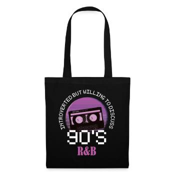 Introverti cadeau introverti R& B des années 90 - Sac en tissu - noir - Devant