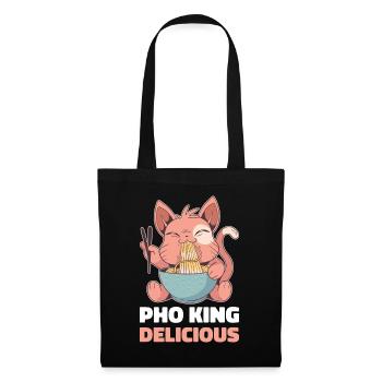 Pho King Delicious Pho Geschenk - Stoffbeutel - Schwarz - Vorne