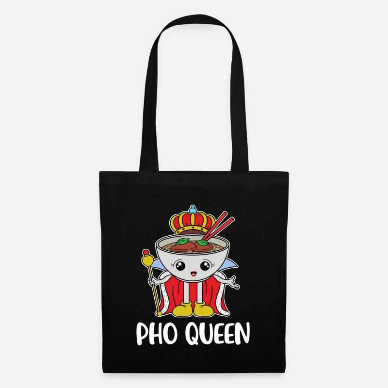 Pho Queen Pho Geschenk - Stoffbeutel - Schwarz