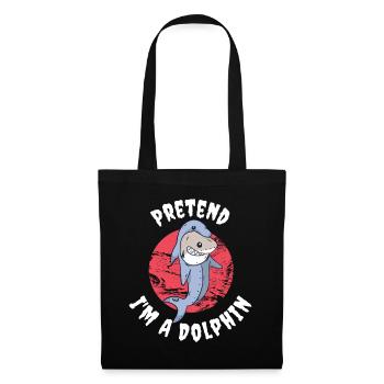 Pretend At A Dolphin Dolphin Gift - Tote Bag - black - Front