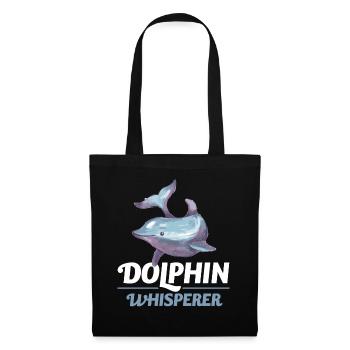 Dolphin Whisperer Dolphin Cadeau - Sac en tissu - noir - Devant