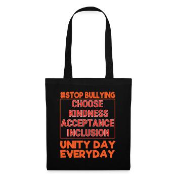 Kindness Stop Bullying Awareness Unity Day - Stoffbeutel - Schwarz - Vorne