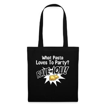 Noodles Noodle Lover Ravioli Cadeau - Sac en tissu - noir - Devant
