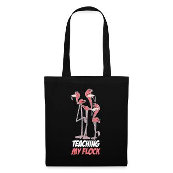 Teaching My Flock Lehrer Geschenk - Stoffbeutel - Schwarz - Vorne