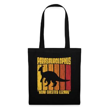 Parasaurolophus Dinosaurier Liebhaber Geschenk - Stoffbeutel - Schwarz - Vorne