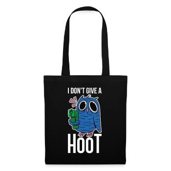 I Dont Give A Hoot Owl Gift - Tote Bag - black - Front