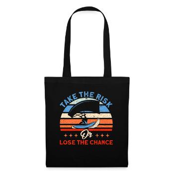 Kiteboarder Kitesurfer Kiten Kiteboard Cadeau - Sac en tissu - noir - Devant