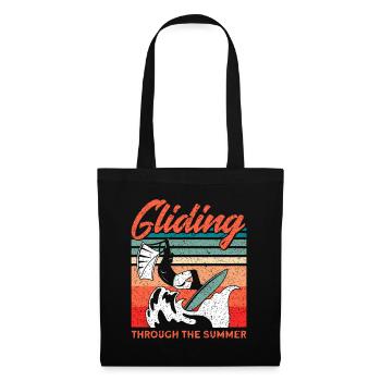 Kiteboarder Kitesurfer Kiten Kiteboard Cadeau - Sac en tissu - noir - Devant