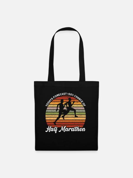 Runner Half Marathon Jogger Cadeau - Sac en tissu - noir