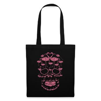 Flamaingo Skeleton Horror Scary Halloween - Tote Bag - black - Front