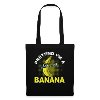 Horror Halloween Ich bin eine Banane Gruselig - Stoffbeutel - Schwarz - Vorne