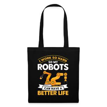 Robotic Robot Robotics Engineer Gift - Tote Bag - black - Front