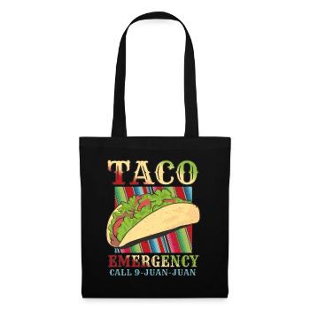 Retro Vintage Mexican Food Call Taco - Stoffbeutel - Schwarz - Vorne
