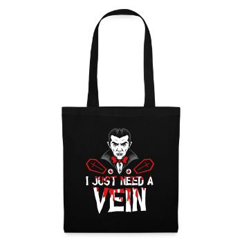 Horror Halloween Brauche eine Vene Gruselig - Stoffbeutel - Schwarz - Vorne