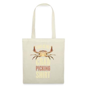 This Is My Crab Picking Krabbe Geschenk - Stoffbeutel - Natur - Vorne