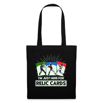 Collection de cartes de sport collector de cartes de baseball - Sac en tissu - noir - Devant