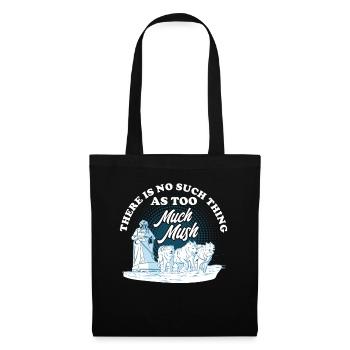 Chien de traîneau Racing Chien Traîneau Husky Propriétaires - Sac en tissu - noir - Devant