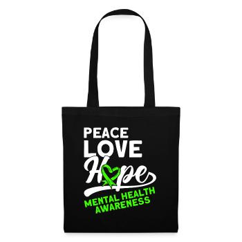 Psychological Awareness Green Loop Depression - Tote Bag - black - Front