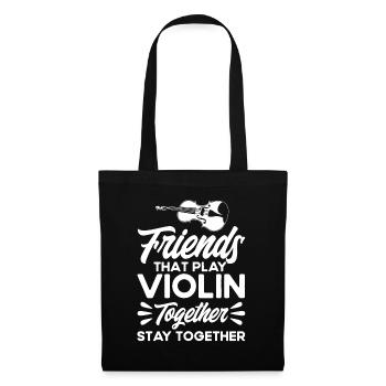 Violoniste d’orchestre Amateur de violon Cadeau de violon - Sac en tissu - noir - Devant