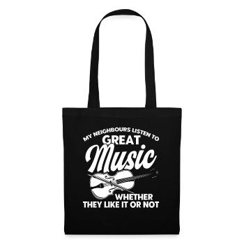 Violoniste Violoniste Violoniste Cadeau - Sac en tissu - noir - Devant