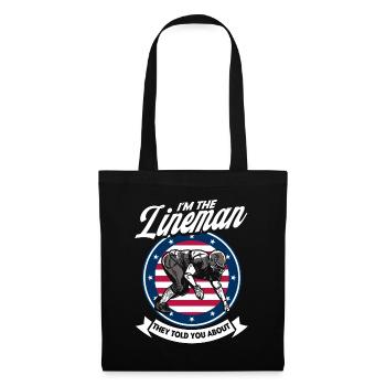 Équipe de football américain Foo - Sac en tissu - noir - Devant