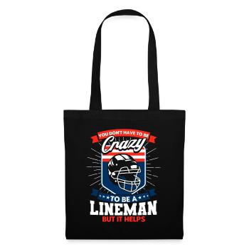 Équipe de football américain Football américain Foo - Sac en tissu - noir - Devant