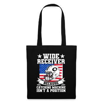 American Football Mannschaft Football Spiel Americ - Stoffbeutel - Schwarz - Vorne