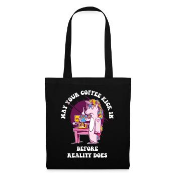 May Your Coffee Kick In Coffee Gift - Tote Bag - black - Front