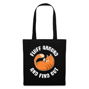 Fluff Around And Find Out Cat Gift - Tote Bag - black - Front