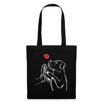 Cane Corso Chiens Chère Maîtresse - Sac en tissu - noir - Devant