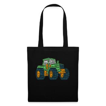 Tractor Tractor Farm Young Children - Tote Bag - black - Front