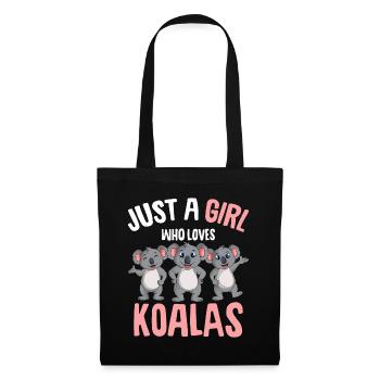 Koala Girl - Tote Bag - black - Front