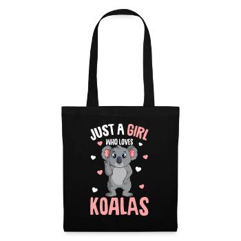 Koala Girl - Tote Bag - black - Front