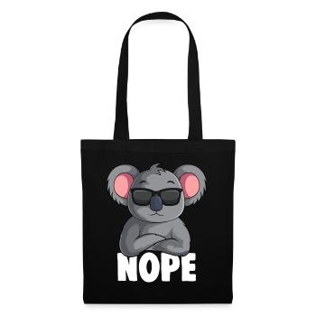 Koala Nope Koala Bear Children Girls Ladies - Tote Bag - black - Front
