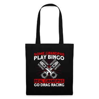 Rennwagen Drag Race Drag Racer Geschenk - Stoffbeutel - Schwarz - Vorne