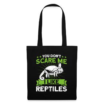 Snake Reptiles Reptiles Reptile Lovers Cadeau - Sac en tissu - noir - Devant