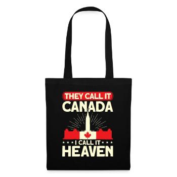 Cadeaux des Fêtes de Racines canadiennes Canada - Sac en tissu - noir - Devant