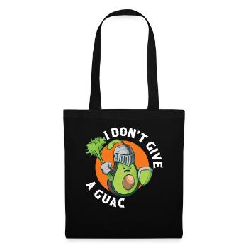 I Dont Give A Guac Vegan Geschenk - Stoffbeutel - Schwarz - Vorne