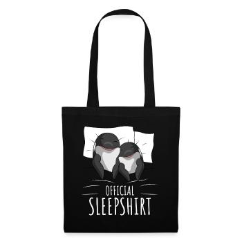Orca Schlafshirt - Stoffbeutel - Schwarz - Vorne