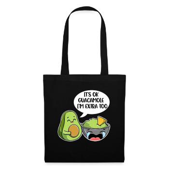 Its Ok Guacamole in Extra Too Avocado Gift - Tote Bag - black - Front