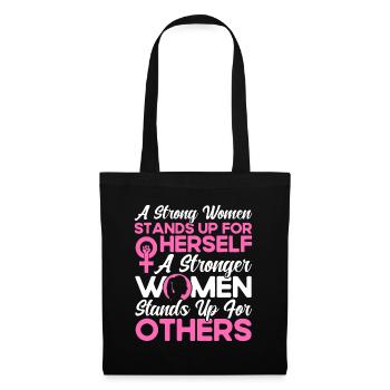Égalité féministe des genres F - Sac en tissu - noir - Devant