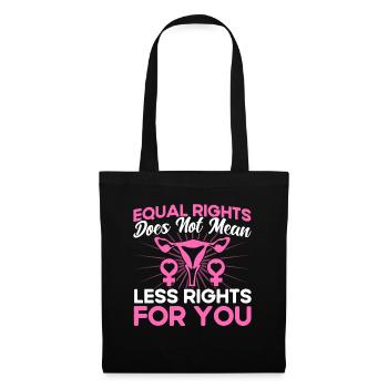 Feminismus Feministisch Gleichberechtigung der Ges - Stoffbeutel - Schwarz - Vorne