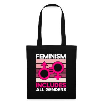 Feminismus Rechte der Frauen Feministisch Geschenk - Stoffbeutel - Schwarz - Vorne