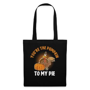 Youre The Pumpkin To My Pie Pumpkin Gift - Tote Bag - black - Front