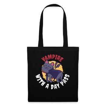 Vampire With A Day Pass Vampire Gift - Tote Bag - black - Front