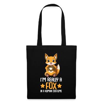 Fox foxes children - Tote Bag - black - Front