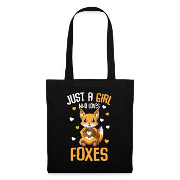 Fox Girls Children - Tote Bag - black - Front